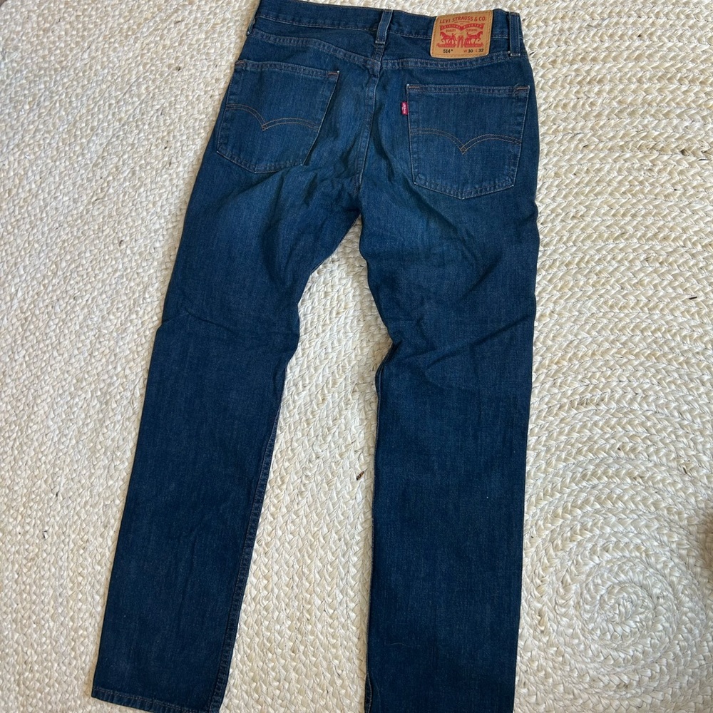 Levi’s men’s jeans pants 30x32 dark wash dress up pants straight classic fit